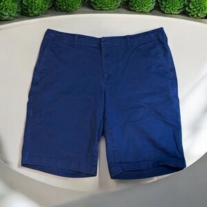 Land's‎ End Women's Plus Size Deep Sea Navy Classic 12" Chino Shorts 16W